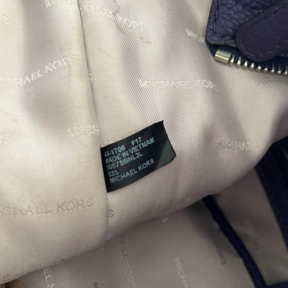 Michael Kors deep purple Crossbody Bag with Tassel - Picture 8 of 11
